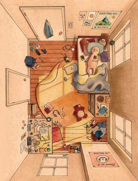 a drawing by felicia chiao